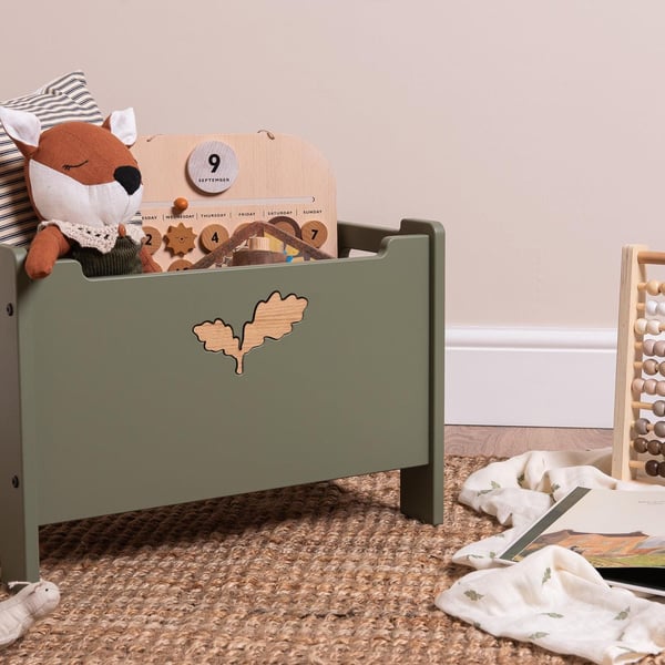 The Nestie Toy Rotation Toy Box - Woodland Sage. Toybox