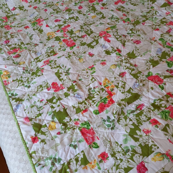 Country Cottage patchwork quilt