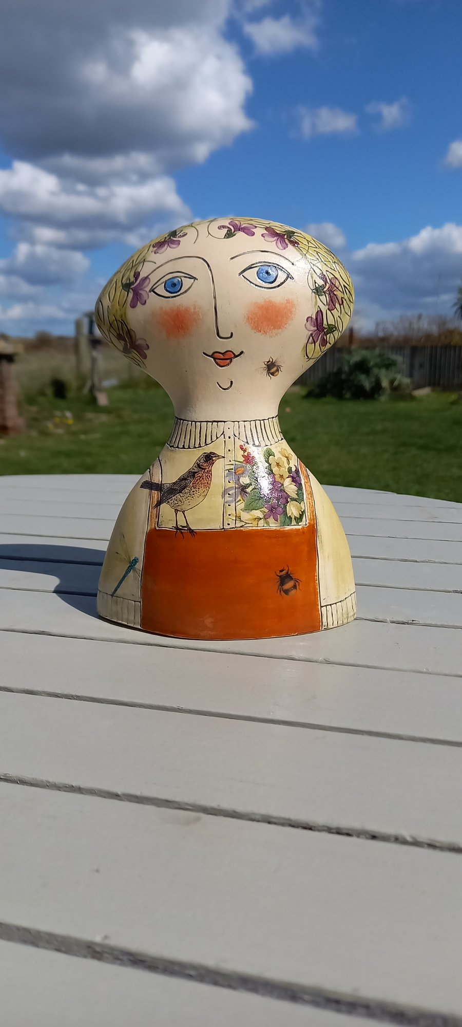 Figurative ceramic vase 