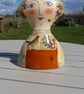 Figurative ceramic vase  - Image 1