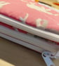 Handmade Quilted Coin Purse - Grey Elephants on Pink background - Image 5