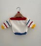 White jumper with bright stripes - Image 6