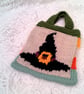 Halloween Trick or Treat Swag Bags, Child's Knitted Bag, Child's Bag, Halloween - Image 6