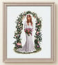 Complete Framed Bridal Cross Stitch – Laura from a design by John Clayton  - Image 1