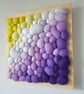 Purple Yellow Felt Wall Art - Abstract Diagonal Blobs - Image 5