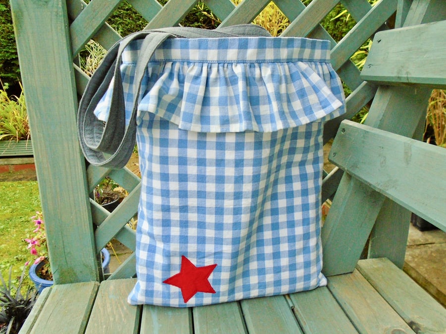  SPECIAL OFFER Gingham Cotton  Book Bag 