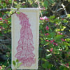 Foxglove and hearts  - Screen Printed Hanger 
