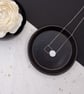 Perfectly imperfect recycled sterling silver wire & disk necklace  - Image 8