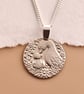 Mother Goose Engraved Sterling Silver Coin Necklace - Image 5