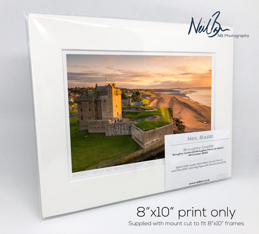 Broughty Castle, Broughty Ferry, Dundee, Scotland - A5 (10" x 8") Unframed Print