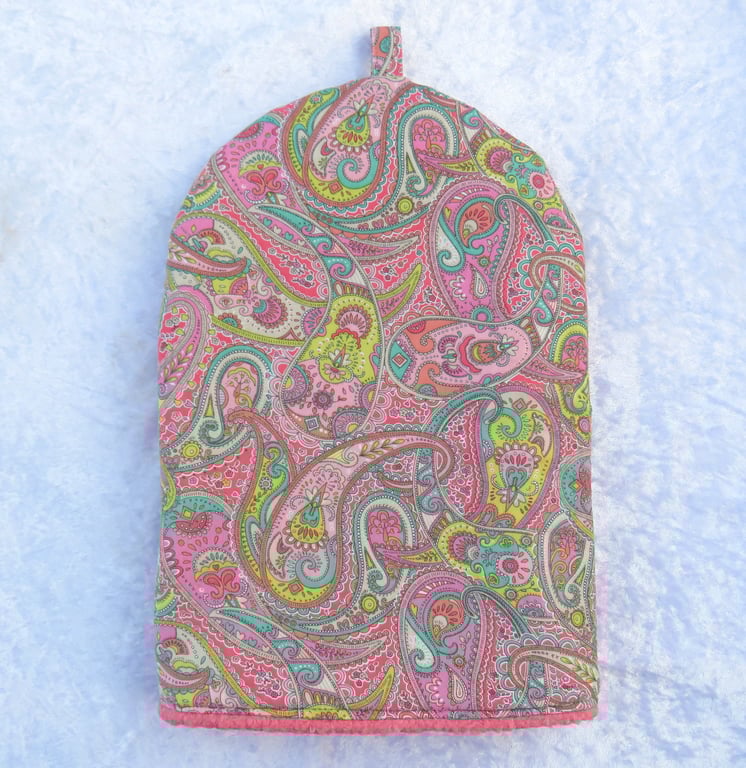 Cafetiere cover, Liberty corduroy, to fit a 2-4 cup cafetiere, paisley