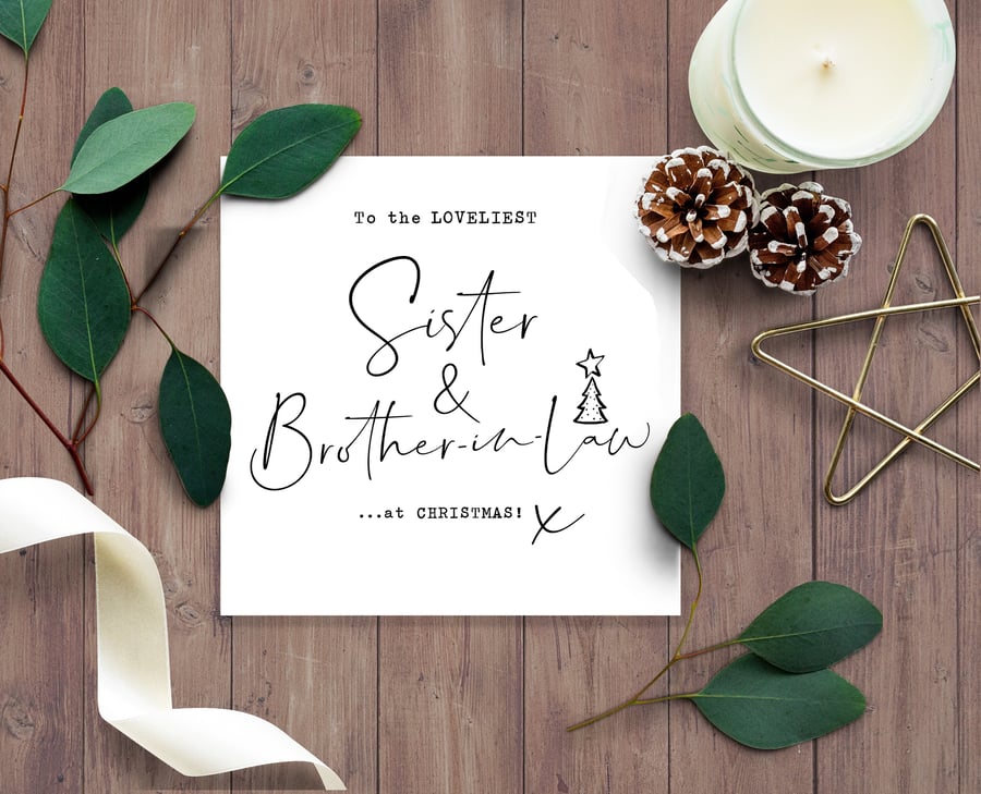 Sister & Brother-in-law CHRISTMAS card