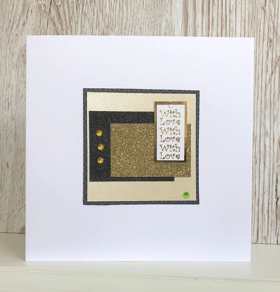 Handmade birthday card - husband or partner