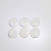 6 x White Marbled Buttons