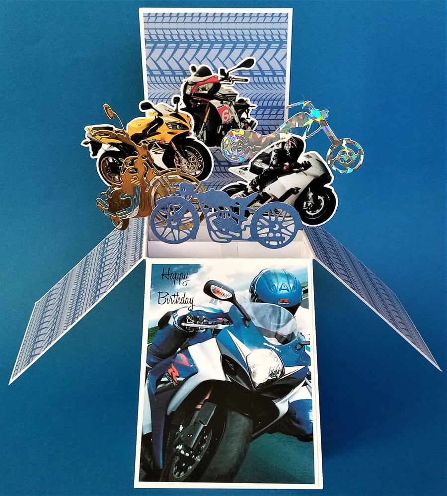 Motorbikes Birthday Card