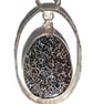 Dinosaur Bone Oval Necklace Recycled Sterling Silver Handmade Jewellery Gift - Image 2