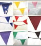 Wedding Fabric Bunting: 10 mtr. All colours available - Image 1