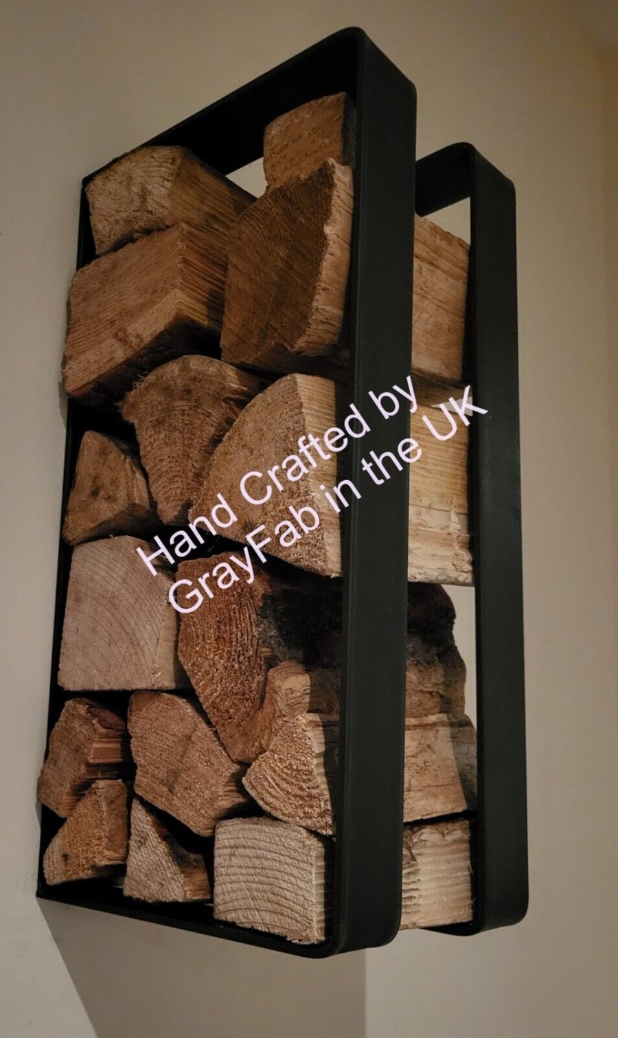 Wall Mounted Wood Storage For Indoor and Outdoor Firewood Log Store