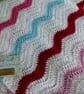 BLANKET, THROW. Ripples. Crocheted .' Village Fete'...ready to ship ..... - Image 2