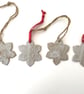 Christmas decoration, ceramic snowflake, ceramic hanger, handmade decoration - Image 5