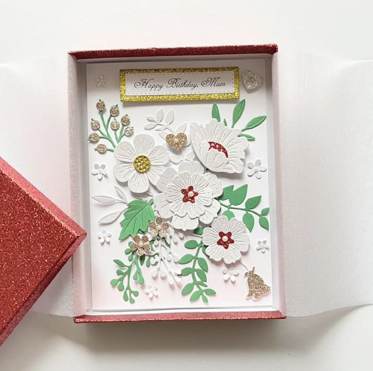 Luxury Personalised Birthday Card, Handmade 3D ... - Folksy