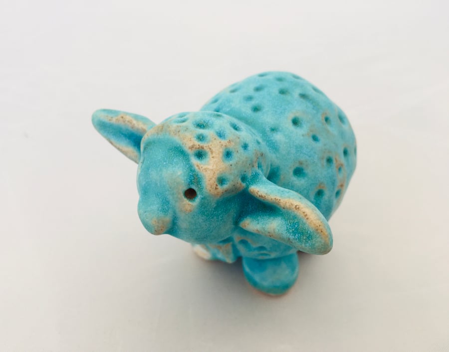 Clay animal,  ceramic sheep, one off piece of art, ceramic gift