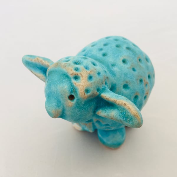 Clay animal,  ceramic sheep, one off piece of art, ceramic gift