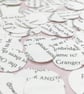 500 Book Novel Paper Circles - Many book choices - Wedding Party Paper Decor - Image 2