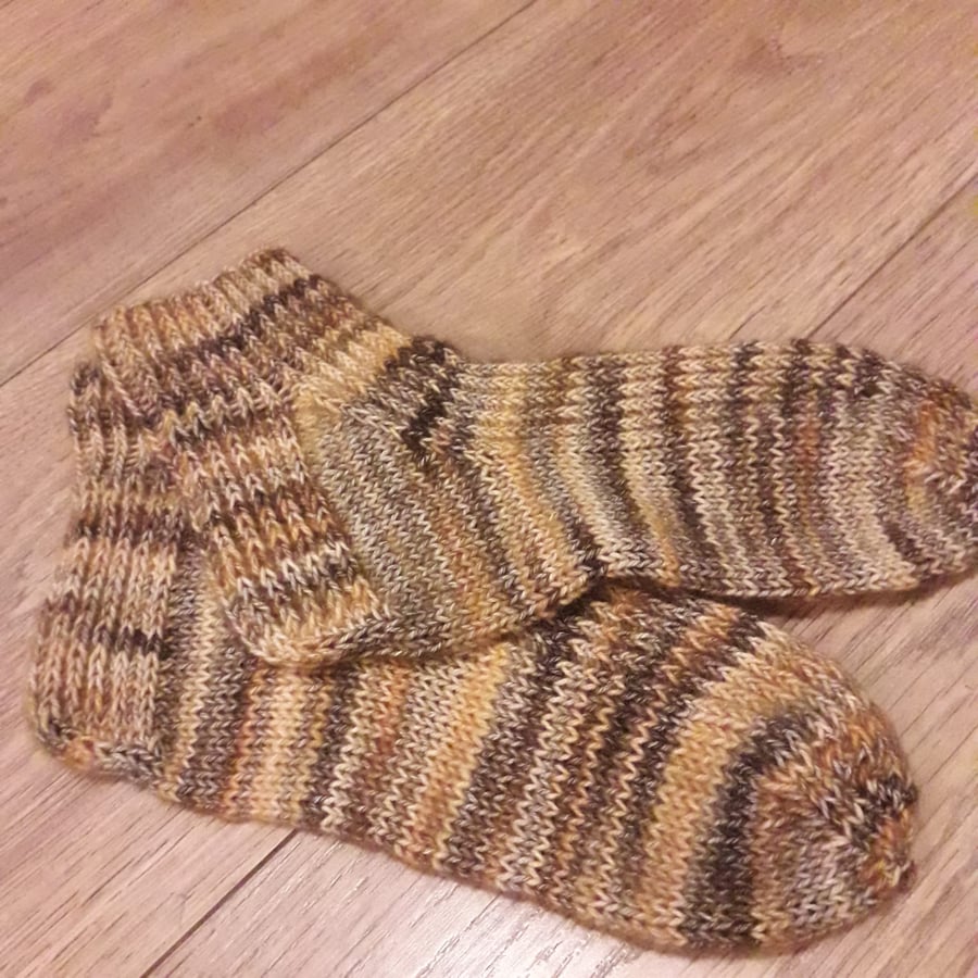 Multicoloured knit socks size 4