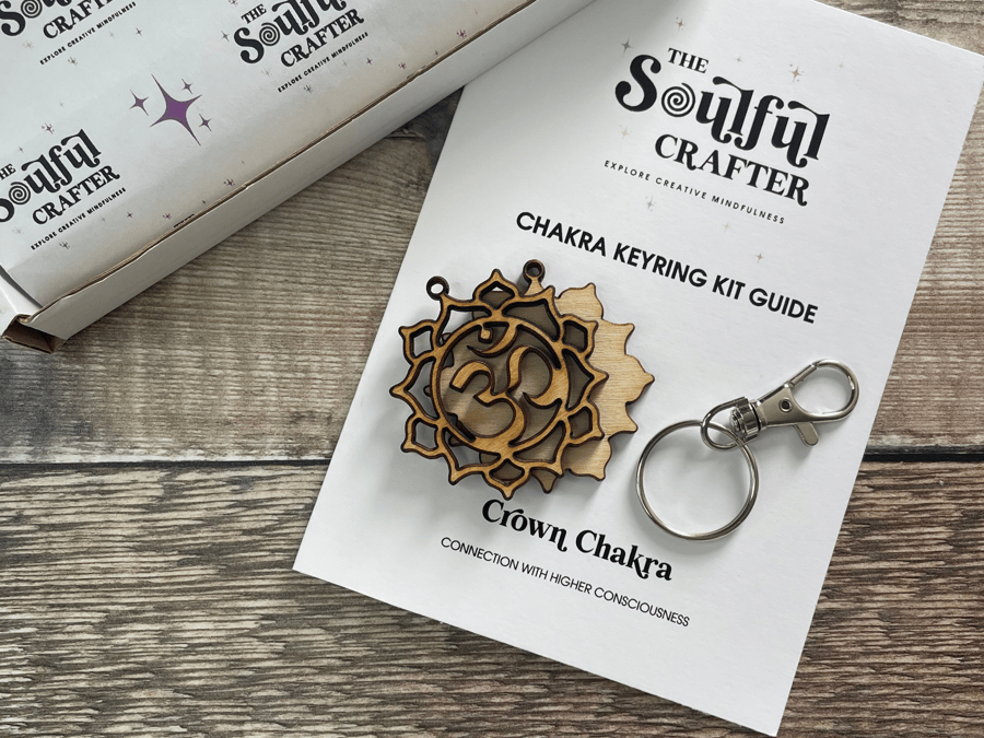 Crown Chakra Creative Mindfulness Keyring Craft Kit