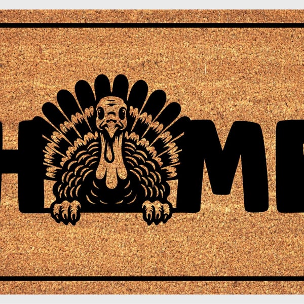 Turkey Home Door Mat No.1 - Turkey Welcome Mat - 3 Sizes
