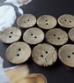 25mm (1") 40L REAL COCONUT 1st Quality x 6 Buttons