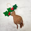 Holly Berry Mandrake Christmas Hanging Decoration 