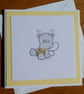 Rhino Dressed as a Bee Blank Card