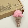 Reserved for Suzanne -  Crochet  ice-cream 