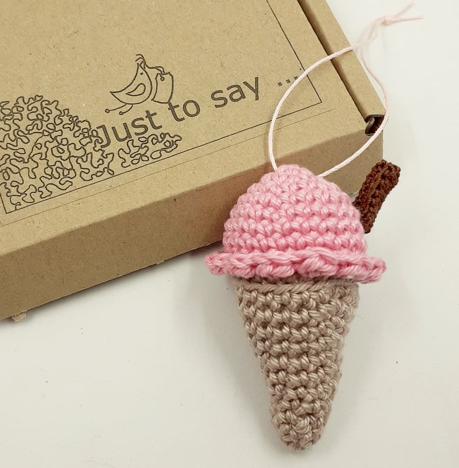 Reserved for Suzanne -  Crochet  ice-cream 