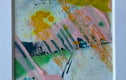 Unframed Abstract Painting in Bevelled Aperture 
