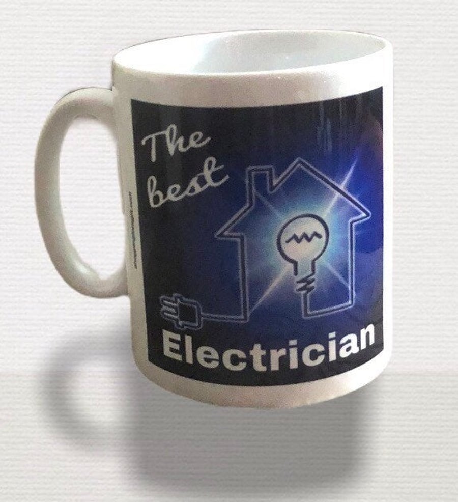 The Best Electrician Mug. Christmas, Birthday mugs for Electricians 