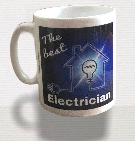 The Best Electrician Mug. Christmas, Birthday mugs for Electricians 