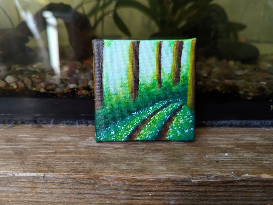 Woodland Walk - Miniature Painting 