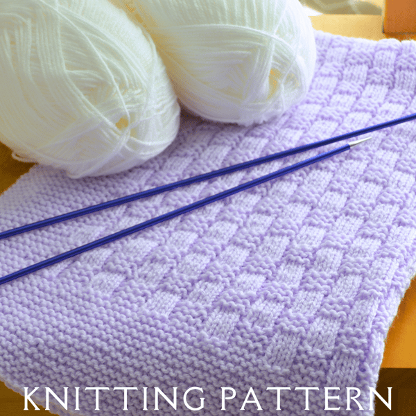 Baby Blanket Design 4 Knitting Pattern PDF Version By Email