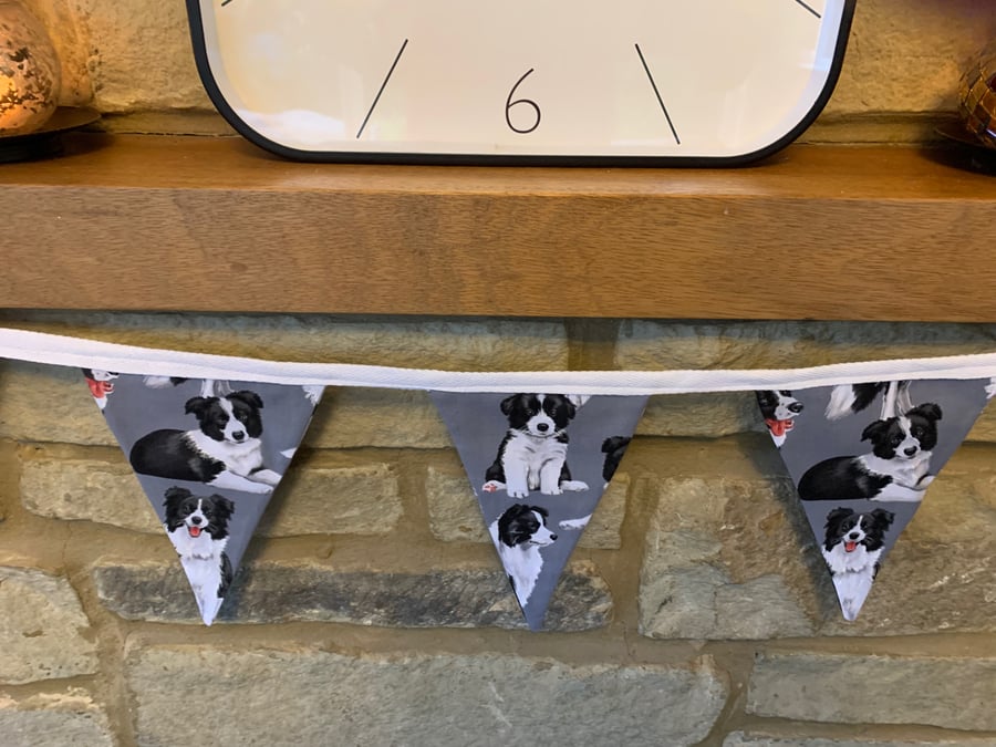 Small Border Collie bunting
