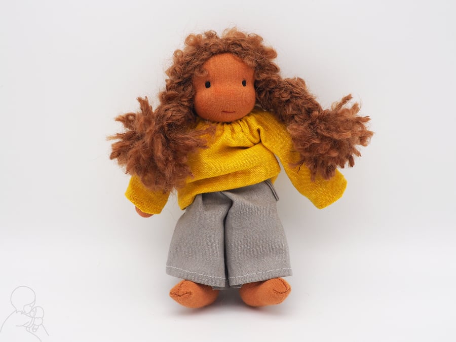 Rosie the handmade waldorf doll