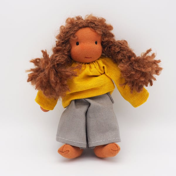 Rosie the handmade waldorf doll