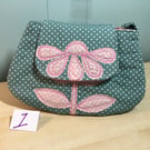 New Handbag. Clutch bag with Wrist-strap. Flower or Butterfly Design. Tulip Bag