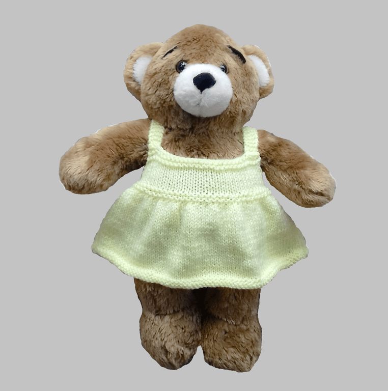 KNITTING PATTERN PDF Lemon Sundress for Teddy