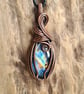 Multicoloured Natural Labradorite Copper Necklace Pendant Gift Crystal Jewellery - Image 10