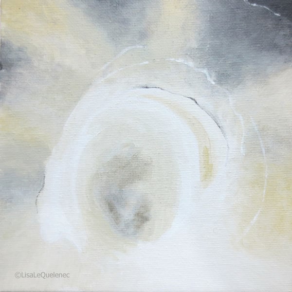 Original abstract paintings in a pale neutral palette part of a series 