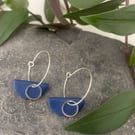 Polymer clay and stainless steel earrings 