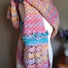 Handcrafted crochet wrap pasmina.